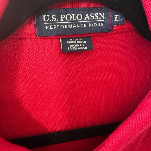 Red US Polo Association XL Men's Polo Shirt - Picture 7 of 8